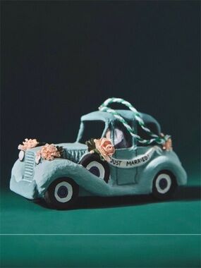 Anthropologie Handmade Just Married Ornament